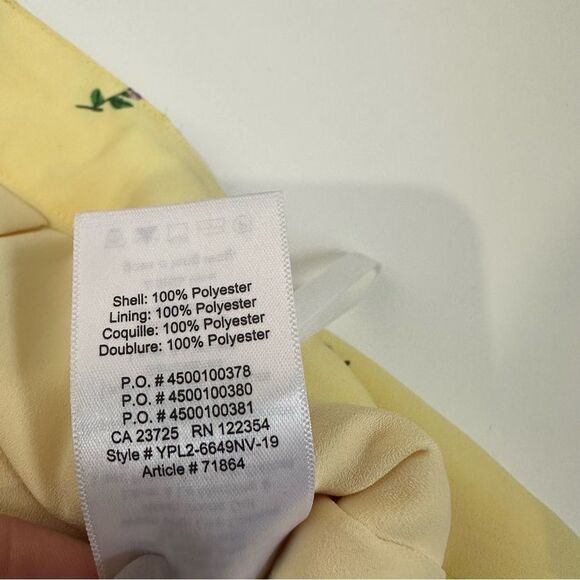 Aritzia Sunday Best Westley Short in Pastel Yellow Orchid Sz 4 - Picture 6 of 9